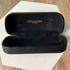 Coach New York Hard Shell Clam Sunglasses/Eyeglasses Case Black